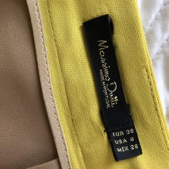 Bronzed yellow silky skirt - Picture 4 of 7